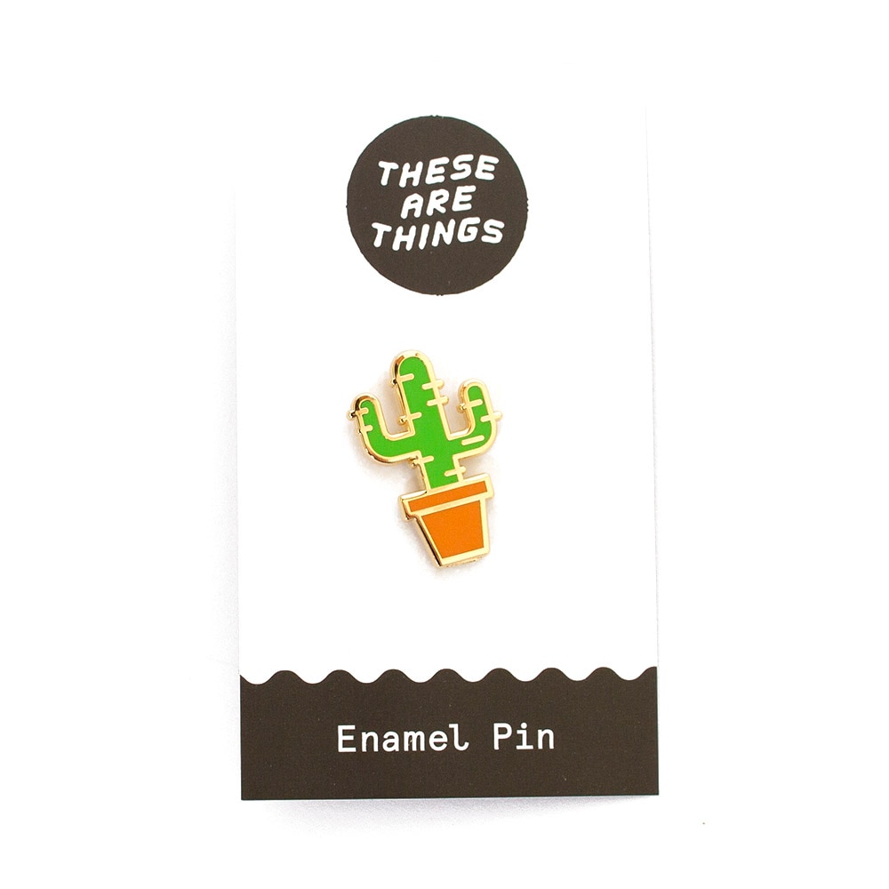 These Are Things, Enamel Pin, Cactus